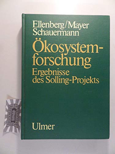 9783800134311: kosystemforschung - Ergebnisse des Sollingprojekts 1966-1986