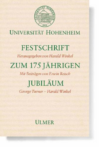 9783800148011: Universitt Hohenheim, Festschrift zum 175jhrigen Jubilum