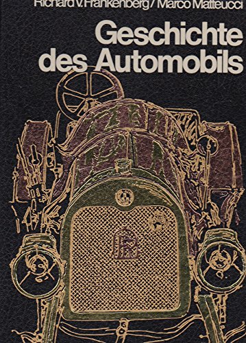 9783800301003: Geschichte des Automobils