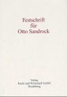 Beispielbild fr Festschrift fr Otto Sandrock zum 70. Geburtstag. zum Verkauf von Buchpark