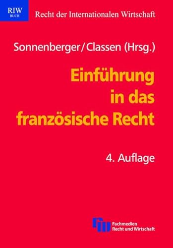 9783800515066: Einfhrung in das franzsische Recht