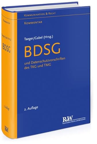 9783800515318: BDSG und Datenschutzvorschriften des TKG und TMG: und zu den Datenschutzvorschriften des TKG und TMG