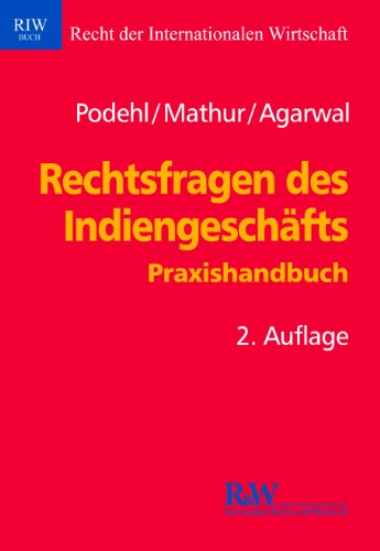 9783800515509: Rechtsfragen des Indiengeschfts