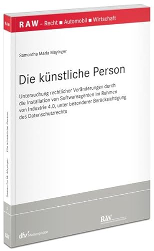 Beispielbild fr Mayinger, S: Die knstliche Person zum Verkauf von Blackwell's