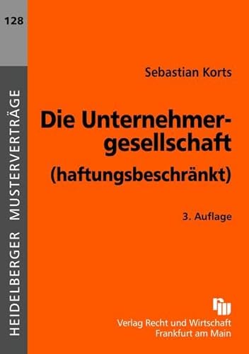 Imagen de archivo de Die Unternehmergesellschaft (haftungsbeschrnkt) a la venta por medimops