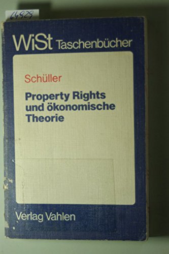 Beispielbild fr Property Rights und konomische Theorie zum Verkauf von medimops