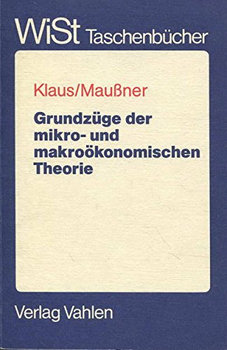 Imagen de archivo de Grundzge der mikro- und makrokonomischen Theorie a la venta por medimops