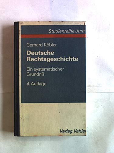 Stock image for Deutsche Rechtsgeschichte for sale by medimops