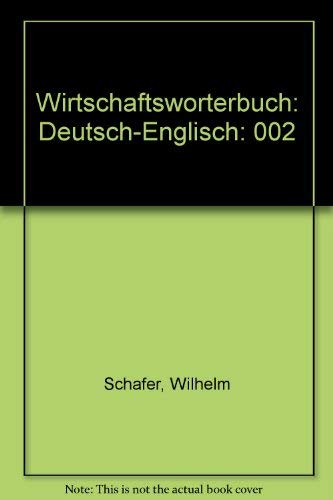Stock image for Wirtschaftswrterbuch Deutsch-Englisch for sale by NEPO UG