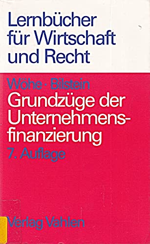 Beispielbild fr Grundzge der Unternehmensfinanzierung zum Verkauf von Gabis Bcherlager