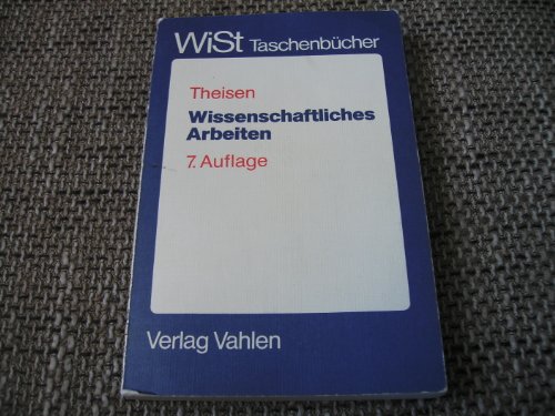 Stock image for Wissenschaftliches Arbeiten. Technik - Methodik - Form for sale by Antiquariat Armebooks