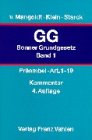 Beispielbild fr Das Bonner Grundgesetz (GG), Bd.1: Prambel, Artikel 1 bis 19 von Hermann von Mangoldt (Autor), Friedrich Klein (Autor), Christian Starck (Autor) zum Verkauf von BUCHSERVICE / ANTIQUARIAT Lars Lutzer