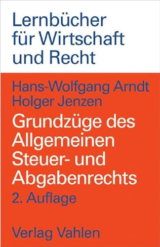 9783800625567: Grundzge des Allgemeinen Steuer- und Abgabenrecht