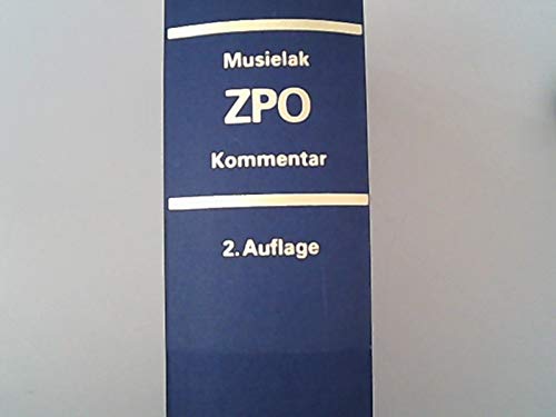 9783800625710: Kommentar zur Zivilprozessordnung. Mit Gerichtsverfassungsgesetz