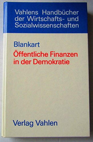 Imagen de archivo de ffentliche Finanzen in der Demokratie a la venta por medimops