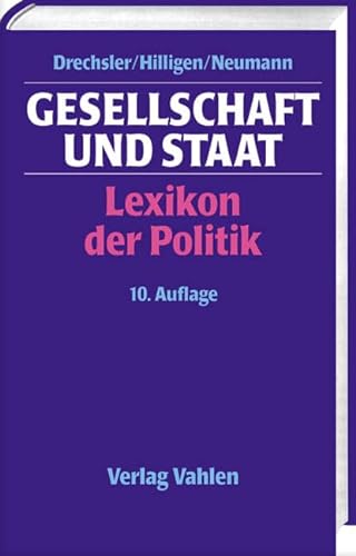 9783800629879: Gesellschaft und Staat: Lexikon der Politik