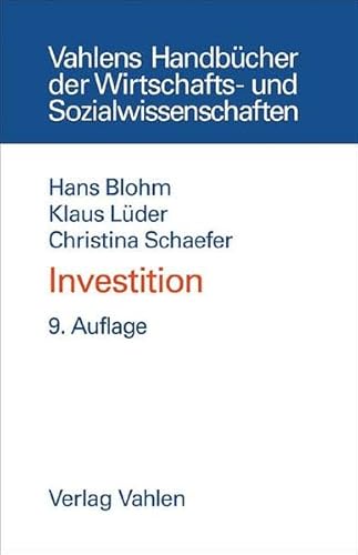 Imagen de archivo de Investition: Schwachstellenanalyse des Investitionsbereichs und Investitionsrechnung a la venta por medimops