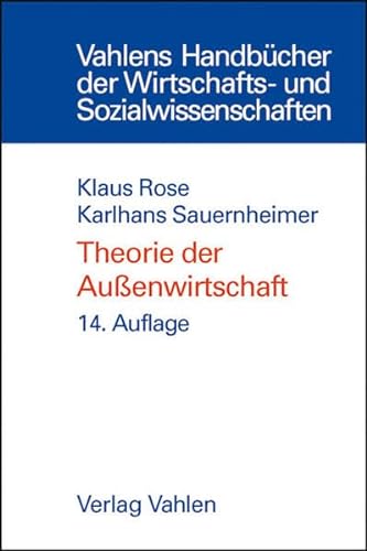 Stock image for Theorie der Auenwirtschaft for sale by medimops
