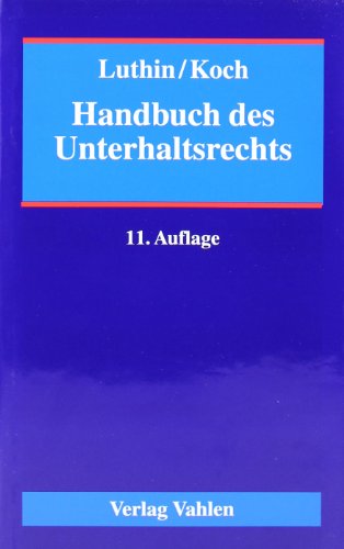 9783800635122: Handbuch des Unterhaltsrechts