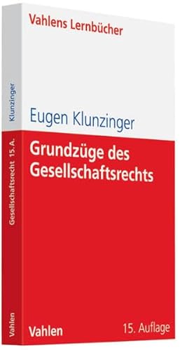 Beispielbild fr Grundzge des Gesellschaftsrechts zum Verkauf von medimops