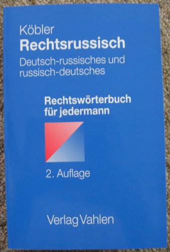 9783800635863: Kbler, G: Rechtsrussisch