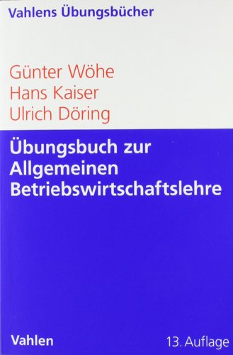 Stock image for bungsbuch zur Einfhrung in die Allgemeine Betriebswirtschaftslehre for sale by medimops