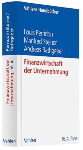 Imagen de archivo de Finanzwirtschaft der Unternehmung a la venta por medimops