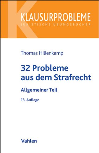 Imagen de archivo de 32 Probleme aus dem Strafrecht: Allgemeiner Teil a la venta por medimops
