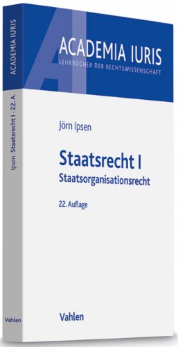 Beispielbild fr Staatsrecht I: Staatsorganisationsrecht zum Verkauf von medimops