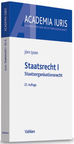 Stock image for Staatsrecht I: Staatsorganisationsrecht for sale by medimops