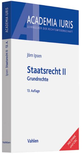 Beispielbild fr Staatsrecht II: Grundrechte zum Verkauf von medimops