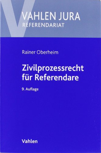 Beispielbild fr Zivilprozessrecht fr Referendare zum Verkauf von medimops