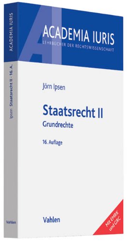 Beispielbild fr Staatsrecht II: Grundrechte zum Verkauf von medimops