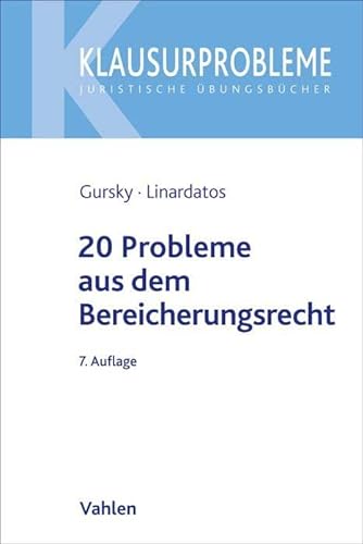 Imagen de archivo de 20 Probleme aus dem Bereicherungsrecht -Language: german a la venta por GreatBookPrices