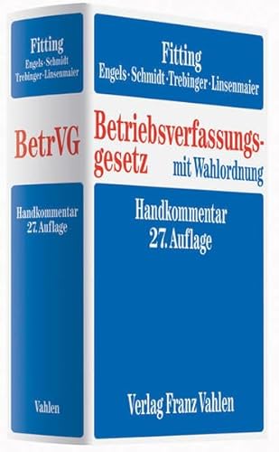 Stock image for Betriebsverfassungsgesetz mit Wahlordnung. Handkommentar for sale by Norbert Kretschmann