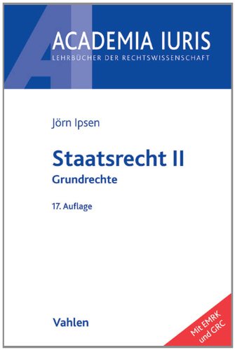 Beispielbild fr Staatsrecht II: Grundrechte zum Verkauf von medimops