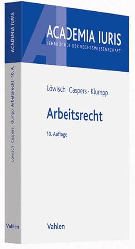 Imagen de archivo de Arbeitsrecht: Ein Studienbuch a la venta por medimops