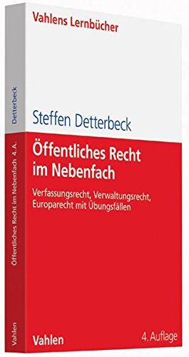 Stock image for ffentliches Recht im Nebenfach: Verfassungsrecht, Verwaltungsrecht, Europarecht mit bungsfllen for sale by medimops