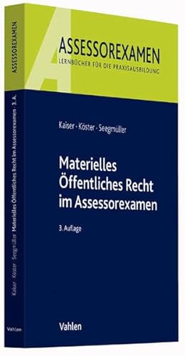 Beispielbild fr Materielles ffentliches Recht im Assessorexamen zum Verkauf von medimops