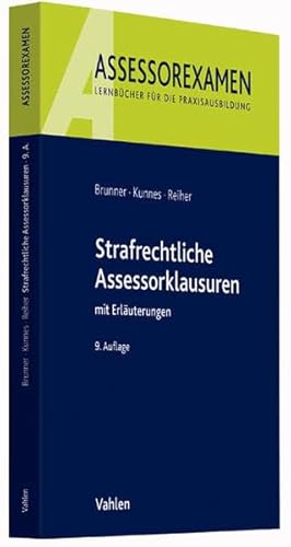 Stock image for Strafrechtliche Assessorklausuren (Assessorexamen) for sale by medimops