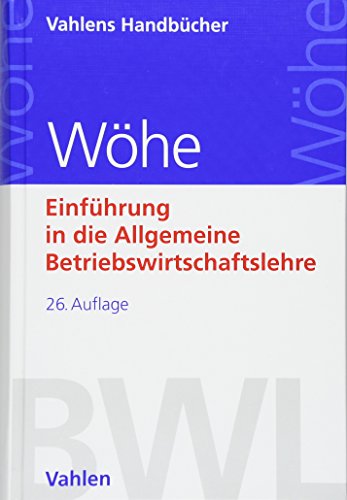 Beispielbild fr Einfhrung in die Allgemeine Betriebswirtschaftslehre zum Verkauf von Buchpark