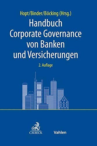 9783800659715: Handbuch Corporate Governance von Banken und Versicherungen