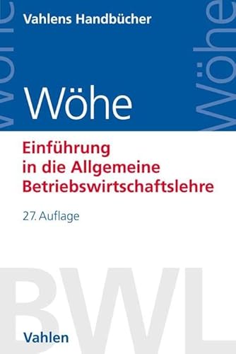 Stock image for Einfhrung in die Allgemeine Betriebswirtschaftslehre for sale by medimops