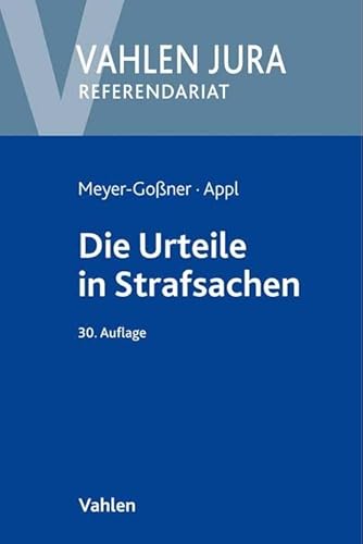 Stock image for Die Urteile in Strafsachen for sale by Blackwell's