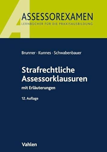 Stock image for Strafrechtliche Assessorklausuren for sale by GreatBookPrices