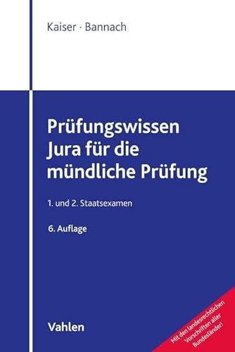 Stock image for Prfungswissen Jura fr die mndliche Prfung for sale by GreatBookPrices