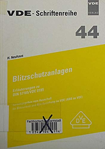 Beispielbild fr Blitzschutzanlagen - Erluterungen zu DIN 57185/VDE 0185 zum Verkauf von medimops