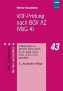 Beispielbild fr VDE-Prfung nach BGV A2 ( VBG 4) zum Verkauf von Versandantiquariat Felix Mcke