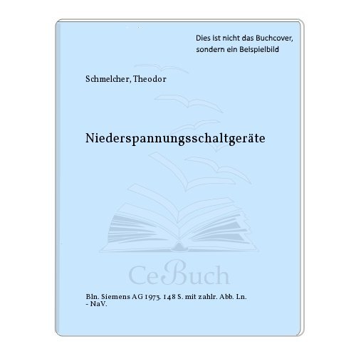 Beispielbild fr Niederspannungsschaltgerte zum Verkauf von Versandantiquariat Felix Mcke