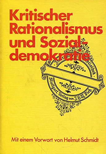 Beispielbild fr Kritischer Rationalismus und Sozialdemokratie I zum Verkauf von Versandantiquariat Felix Mcke